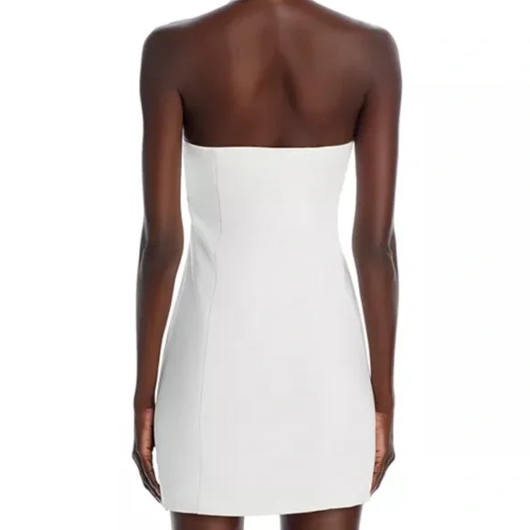 Aqua Elegant White Sleeveless Dress - Picture 2 of 3